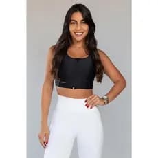 Top Selene Glamour Lançamento Top Modelador, Top Academia