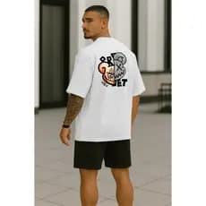Camiseta Oversized Masculina Urso Bear | Moda Urbana & Conforto | Algodão 100%