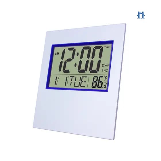 Relógio Digital Lcd para Mesa ou Parede Quadrado com Alarme Data Temperatura