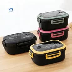 Pote de Marmita Lunch Box 1200ml com Divisórias com Talheres