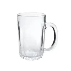Caneca De Vidro Transparente Com Alça 330ml