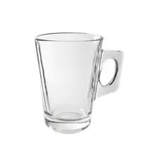 Mini Xícara de Vidro Com Alça Transparente 165ml