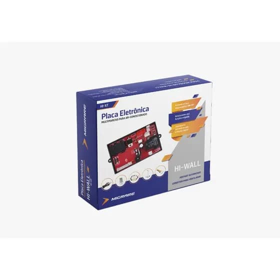 Placa Ar Condicionado Universal Com Controle Quente Frio 7 a 30.000 btus Hiwall Migrare