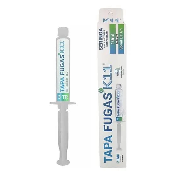 Tapa Furos Para Ar Condicionado / Geladeiras / Freezer / Carros Seringa - 10ml K11 Dose Única