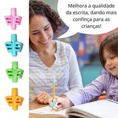 Adaptador Lápis Apoio Escrita Corretor Silicone Ergonômico