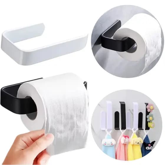 Suporte De Rolo De Papel Higiênico Acessórios Banheiro 3M Cola