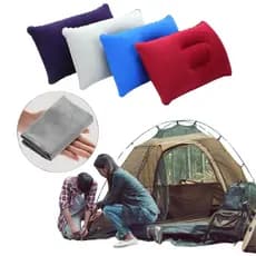 Travesseiro Almofada Inflável de Encher Para Viagem Avião Ônibus Barraca de Camping Acampamento Trilha Tenda Passeio Ave