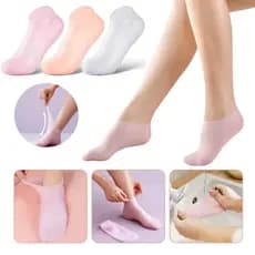 Meias De Silicone Para O Cuidado Dos Pés Gel Hidratante Anti-Rachaduras Removedor De Pele Morta