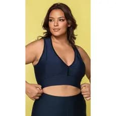 Plus Size Top com Bojo Kit 2 Academia Caminhada Corrida