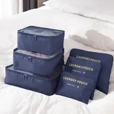 Kit 6 Organizador De Mala De Bagagem Viagem Necessaire Bolsa