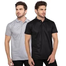 Kit 2 Camisetas Masculina com Gola Piquet Poléster Sublimação  Polo Trabalho Uniforme