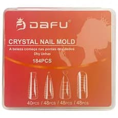 Molde F1 Dafu Cristal Nail Mold 4 Modelos Diferentes de Unhas 184pçs