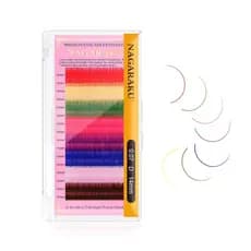 Cílios Nagaraku Fio a Fio Colorido 0.07mm Extensão de Cílios Profissional