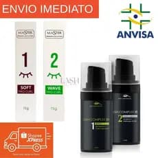 Kit Passo 1 e 2 do Master 15g/7g + Combo Complex 3D 1 e 2 Cilios sobrancelha Lashlifting Browlamination Profissional