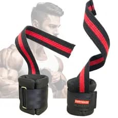 Strap com Munhequeira Espumada Profissional Musculação Academia