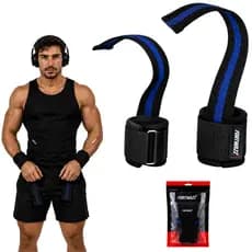 Par Tala Strap Punho Profissional 100% Algodão Competição Musculação Crossfit LPO