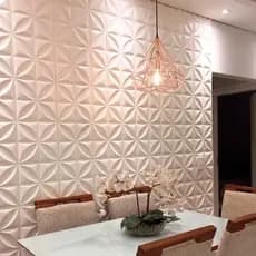 KIT PLACAS 3D SIMULA PVC 25X25CM PARA QUARTO SALA COZINHA REVESTIMENTO DE PAREDE DECORATIVO