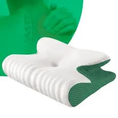 Travesseiro Vitasono Ortopédico Butterfly Antialérgico Viscoeláscica NASA Branco Alto 14 cm Firme