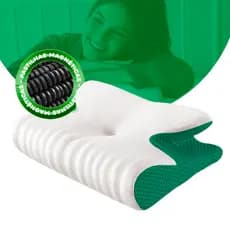 Travesseiro Vitasono Magnético Ortopédico Butterfly Viscoeláscica NASA Branco Alto 14 cm Firme