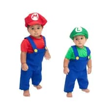 Fantasia Encanador Bebe Estilo Mario Kart Vermelha Roupa Confortável Para Mesversario E Festa Top