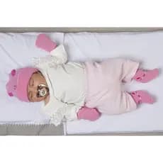 Kit Enxoval Bebê Fofurinha Recém Nascidos Menina Touca Meia Luva - 0 a 3 Meses