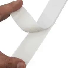 Fecho De Contato Adesivo 25mm Branco Rolo C/ 25 Metros