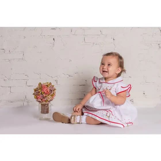Meia Infantil Menina Elegante Rendinha Para Festas Batizado - 0 a 2 Anos