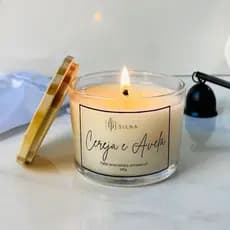 Vela Aromática Perfumada Artesanal - CERA DE COCO Lavanda, Bamboo, Capim Limão, Vanilla, Flor de Cerejeira, Alecrim