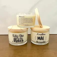 Vela Aromática Perfumada Lembrança Presente Dia das Mães - Unitário