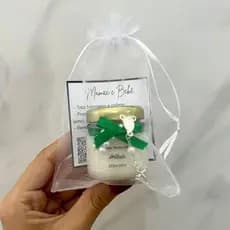 Kit 10 Mini Velas Aromáticas - Lembrança Batizado, Primeira Comunhão, Crisma