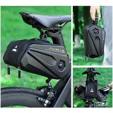 Bolsa De Bicicleta 2.6L Sela De Grande Capacidade Saco À Prova De Chuva Tubo Choque Com Espigão De Selim Traseiro