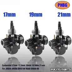 Carburador 17/19/21mm, Carburador de Corrida 17mm 19mm 21mm para JOG50 JOG90 BWS100 RG50 DIO50-90 ---- ****-**-**-