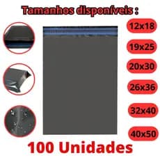 Envelope De Segurança Embalagem para Ecommerce com 100 Unidades