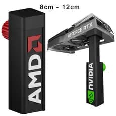 Suporte de Gpu para Placa de Vídeo Universal Personalizável com Ajuste de Altura (8cm x 12cm)