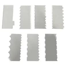 Espátulas para Bolo Acrílico 2mm 7 Unidades