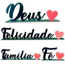 Palavras de Mesa em MDF Brilhante