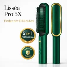 Escova Alisadora Bivolt 5 em 1 - Alisa, Hidrata, Modela, Alinha e Anti-Frizz Várias Cores