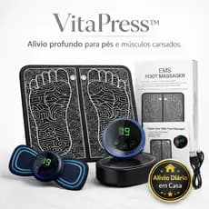 Kit Massagem Completo - Tapete com Massageador Elétrico - Dor nos Pés e Musculares