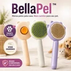 Escova para Pet - Rasqueadeira Pente Tira Pelos Mortos - (Cores Sortidas)
