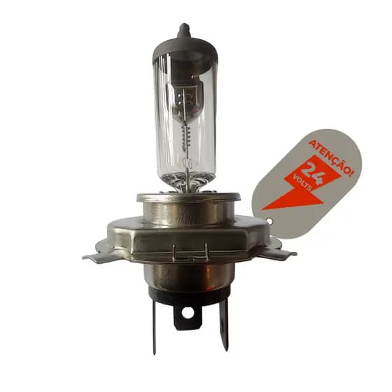 Lâmpadas H4 Halógena 24V 75/70W - P43T-38 - Branca