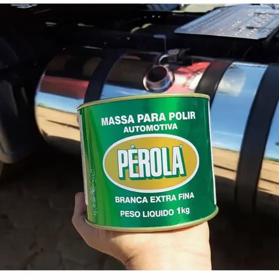 MASSA DE POLIR AUTOMOTIVA N2 PEROLA 1 KG BRANCA EXTRA FINA