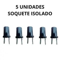 KIT 5 SOQUETE PAINEL ISOLADO LAMPADA 69 CAMINHÃO SCANIA VOLVO MB CARRO MOTO