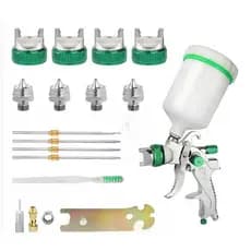 HVLP Pistola De Pulverização Profissional De 1.4/1.7/2.0/2.5mm Por Gravidade De Bico De Aço Carro Portátil Kit De Pintur