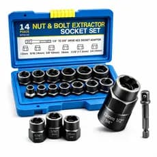 Kit 13 Peças Extração De Parafuso E Porca De Impacto Pronta
