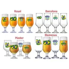 Jogo De Taças Brasil Copa Mundo Seleção Torcedor Cerveja Chopp