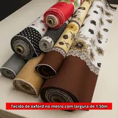 Tecido Oxford Estampado Para Toalha De Mesa Peças 100% Poliéster