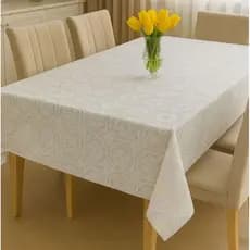 Toalha De Mesa Estilo Renda Em PVC Impermeável e Durável Tamanhos Variados Casa Chique e Decorada