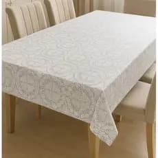 Toalha De Mesa Estilo Renda Em PVC Durável Tamanhos Variados Impermeável Casa Decorada e Moderna