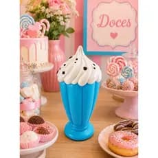Decoração Sorvete Sundae, Doces, enfeite festa, decoração sorveteria