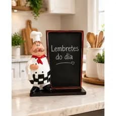 Cozinheiro Porta Recado, Chef Menu recados decorativo cozinha
